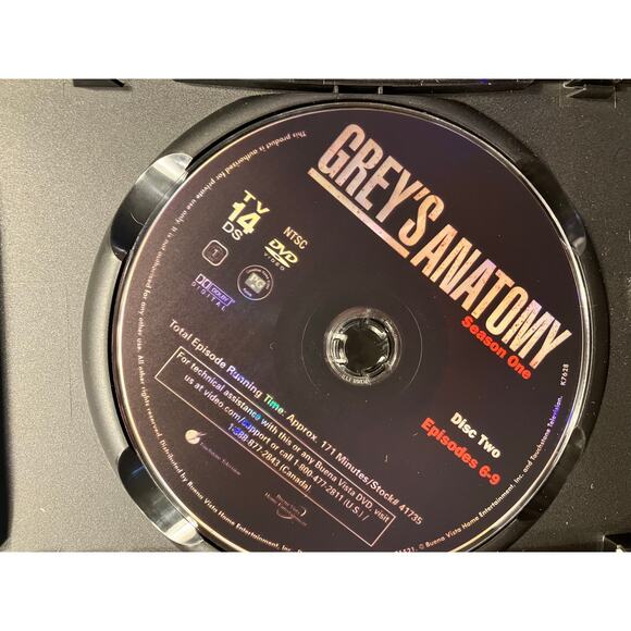 Grey's Anatomy: The Complete First Season‎ DVD Set Medical Drama TV Series - Picture 7 of 7